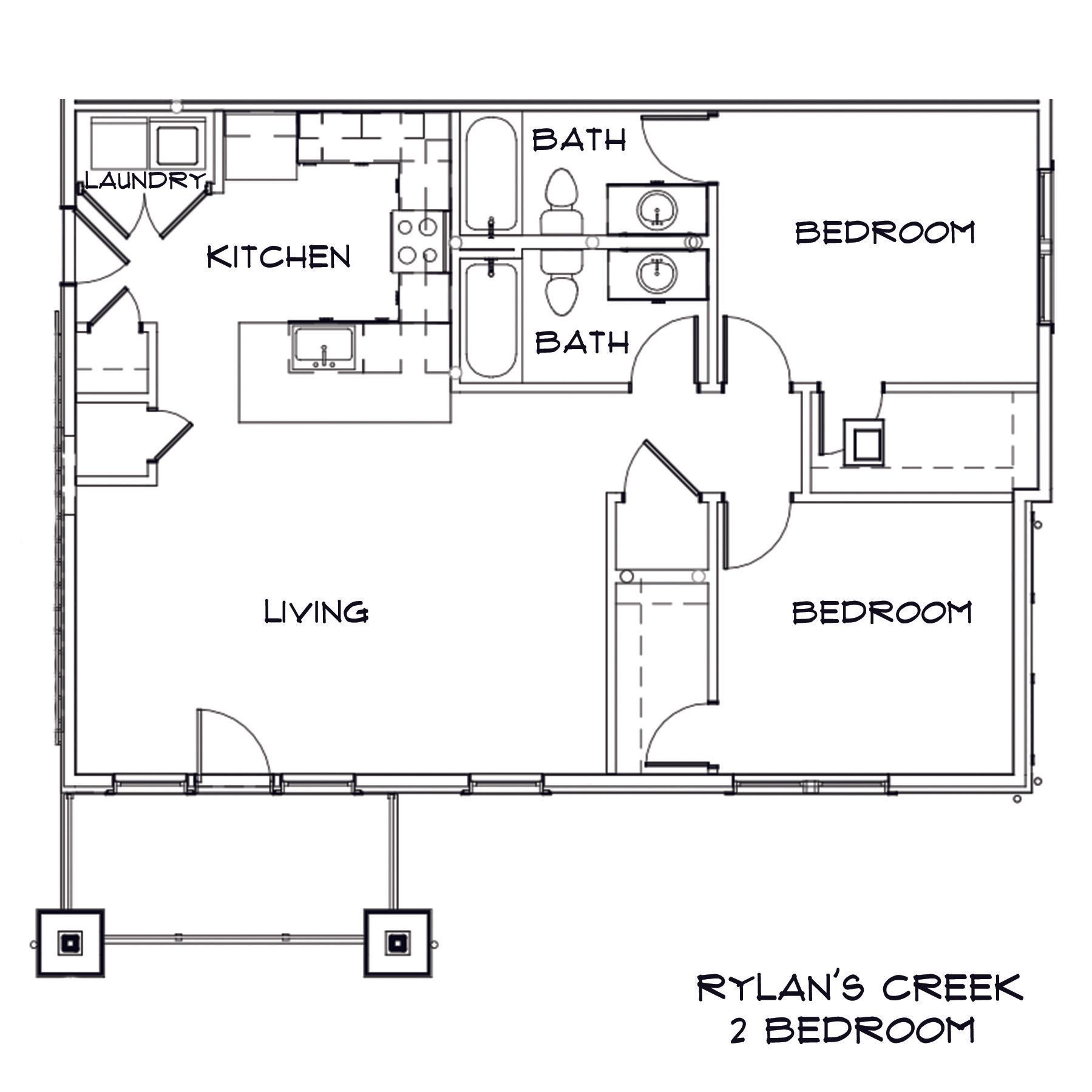 Floor Plan: 2 Bedroom