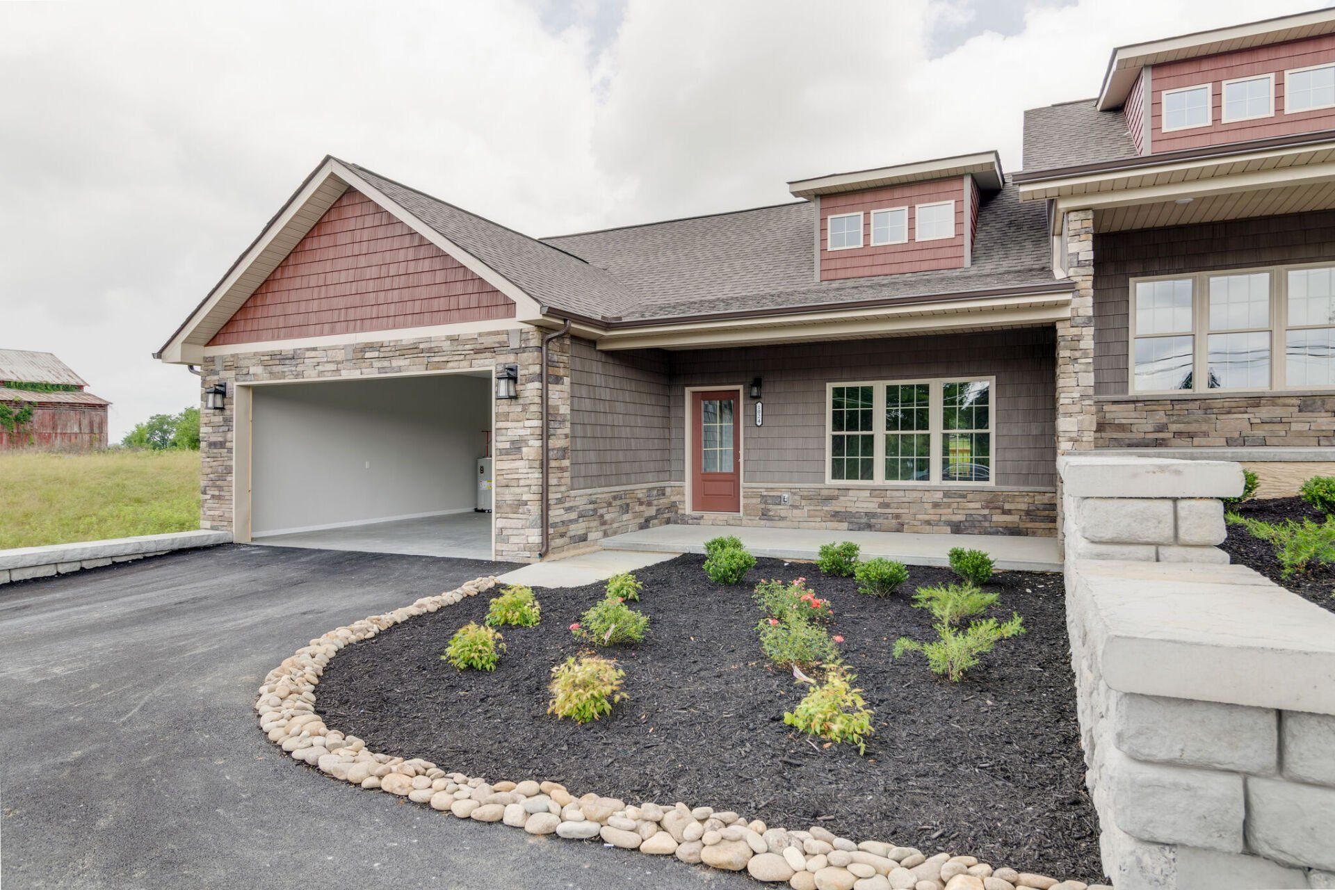 Building exterior landscaped
