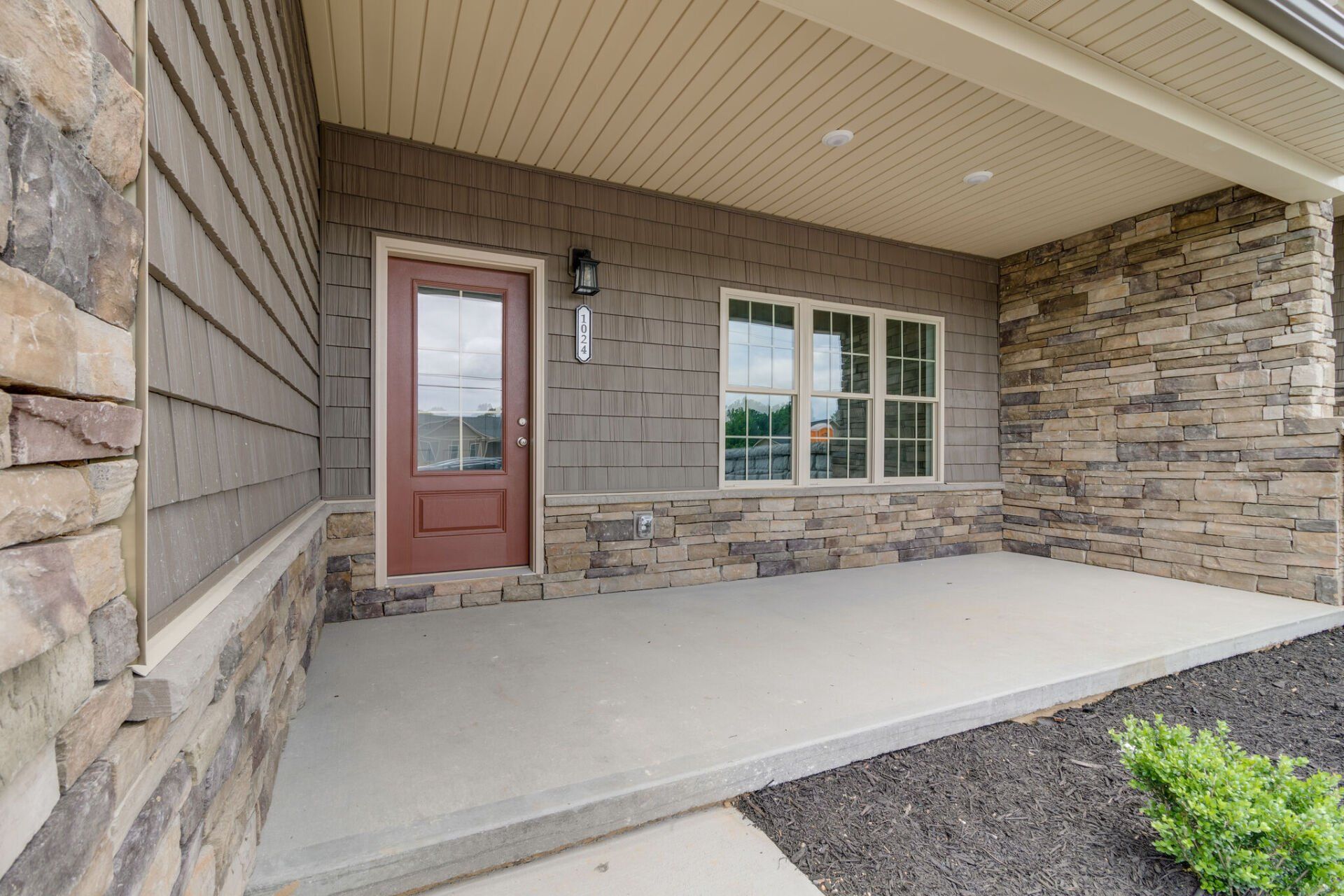 Building exterior front porch