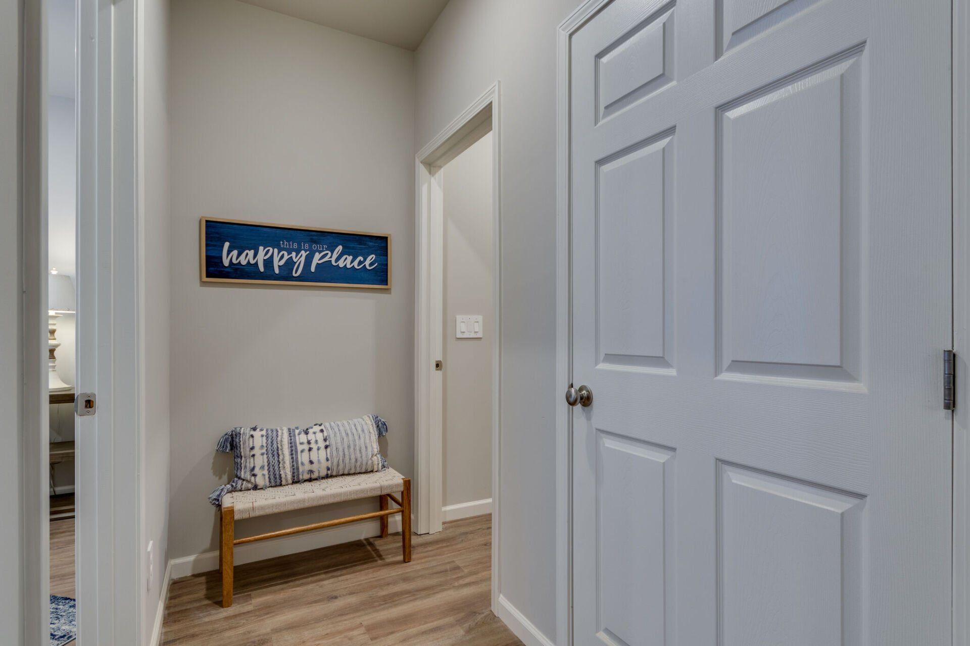Hallway view to bedroom