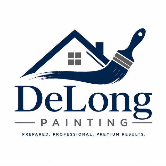 LocalSplash Painter logo with house and paint drips in blue, orange, and white