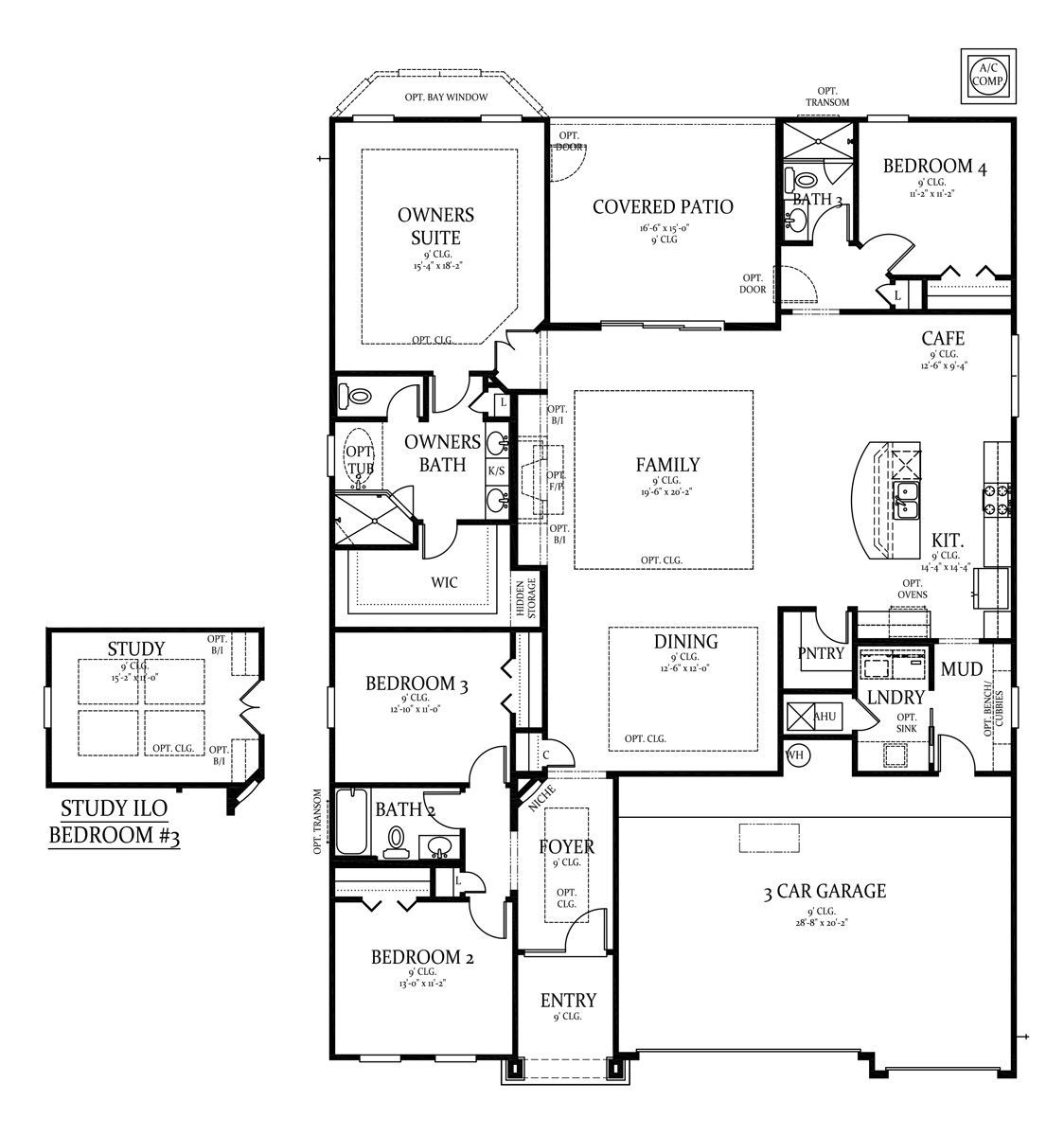 A black and white floor plan of a house.
