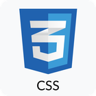 CSS3 logo icon with blue shield and white “3” on a white rounded square background