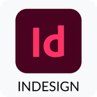 Adobe InDesign app icon with pink “Id” on a dark maroon square and “INDESIGN” below
