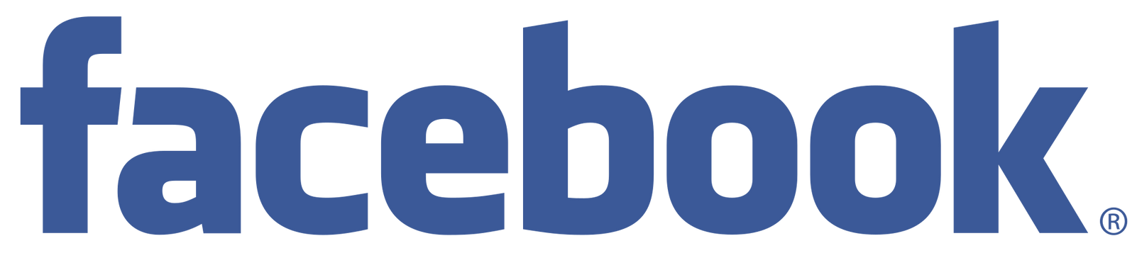 Facebook logo in blue text.
