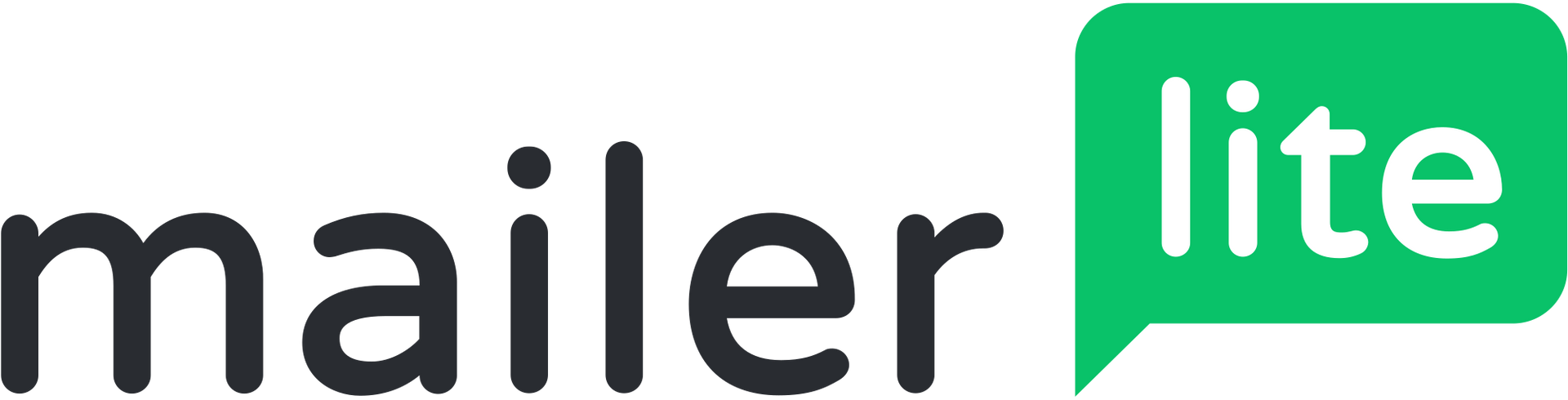 MailerLite logo: dark gray text