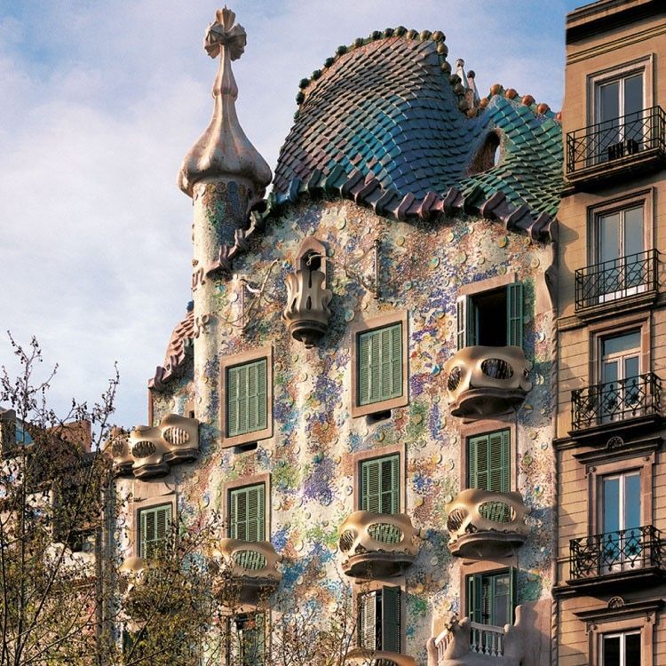 Antoni Gaudí, Appartementhaus Casa Battló, 1904–1906, Eixample, Barcelona, Katalonien