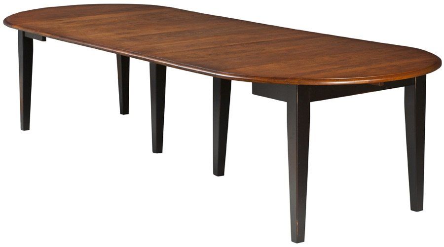 164-7 Round Dropleaf Table Extended
