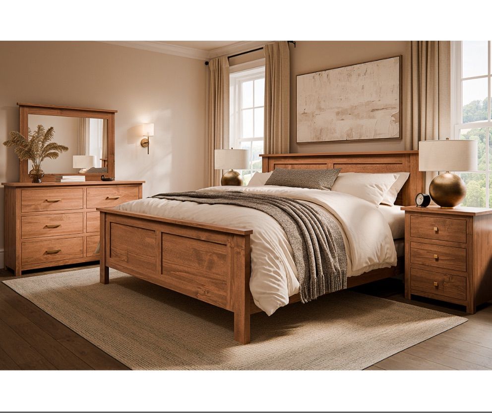 Heirloom bedroom furniture made by Amish craftsmen