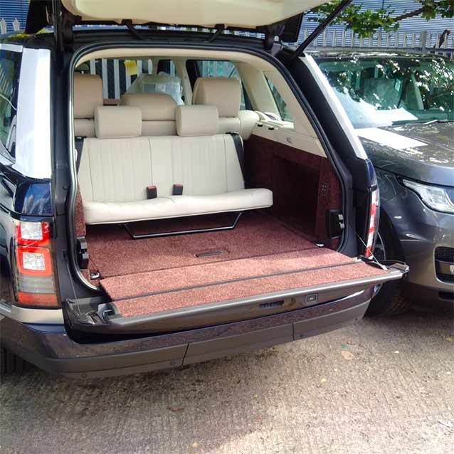 Back of range rover seating