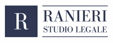 Logo per lo Studio Legale Avv. Ranieri Giuseppe con testo viola e icona della bilancia della giustizia