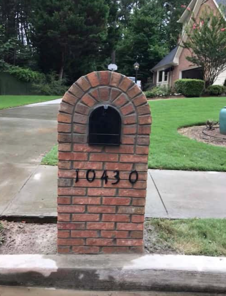 brick mailbox repair atlanta