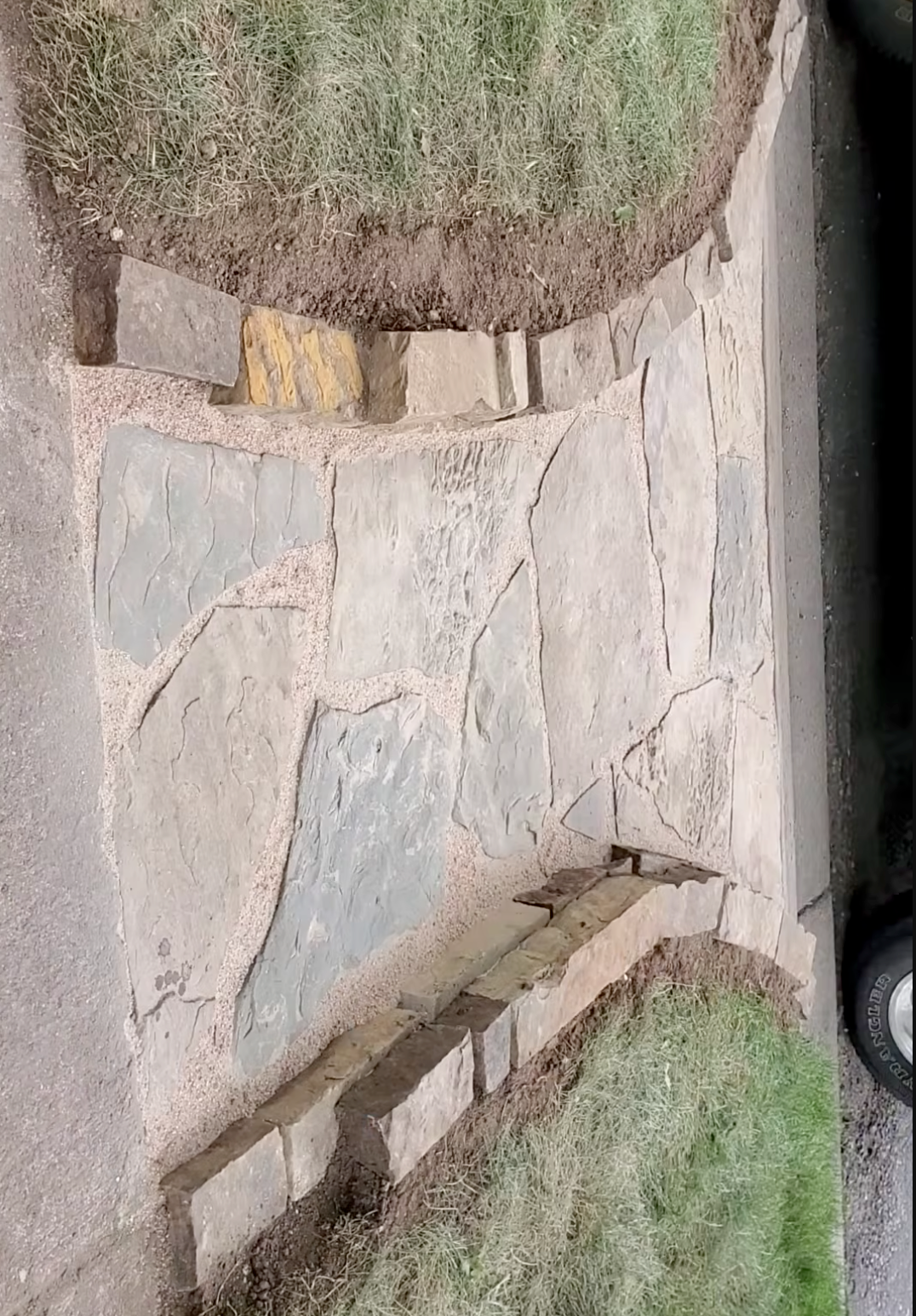 stone driveway