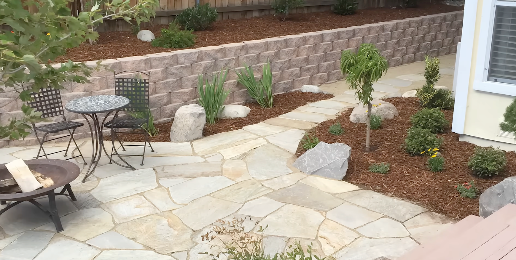 stone patio