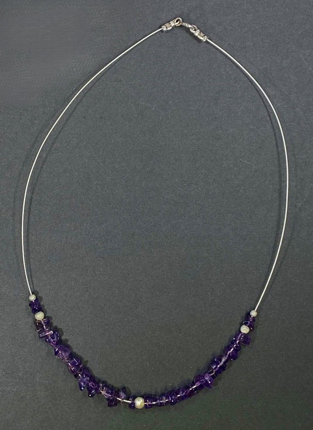 Amethyst Chip Bead Necklace Amethyst Chip Bead Necklace