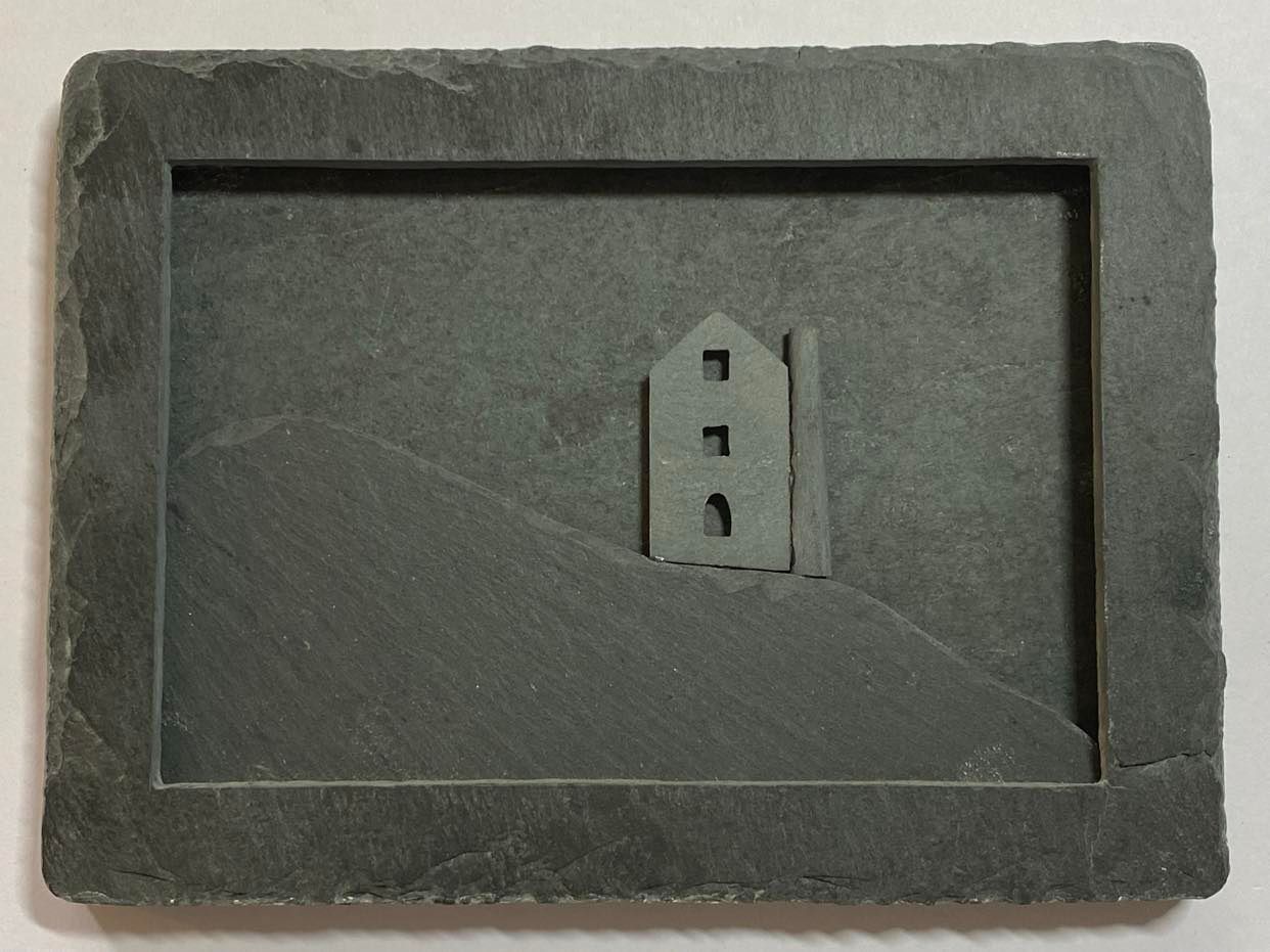 Framed in Slate, Slate Cornish Engine House, Framed Cornish Engine House, Tiny Cornish Engine House, Tiny Engine House.