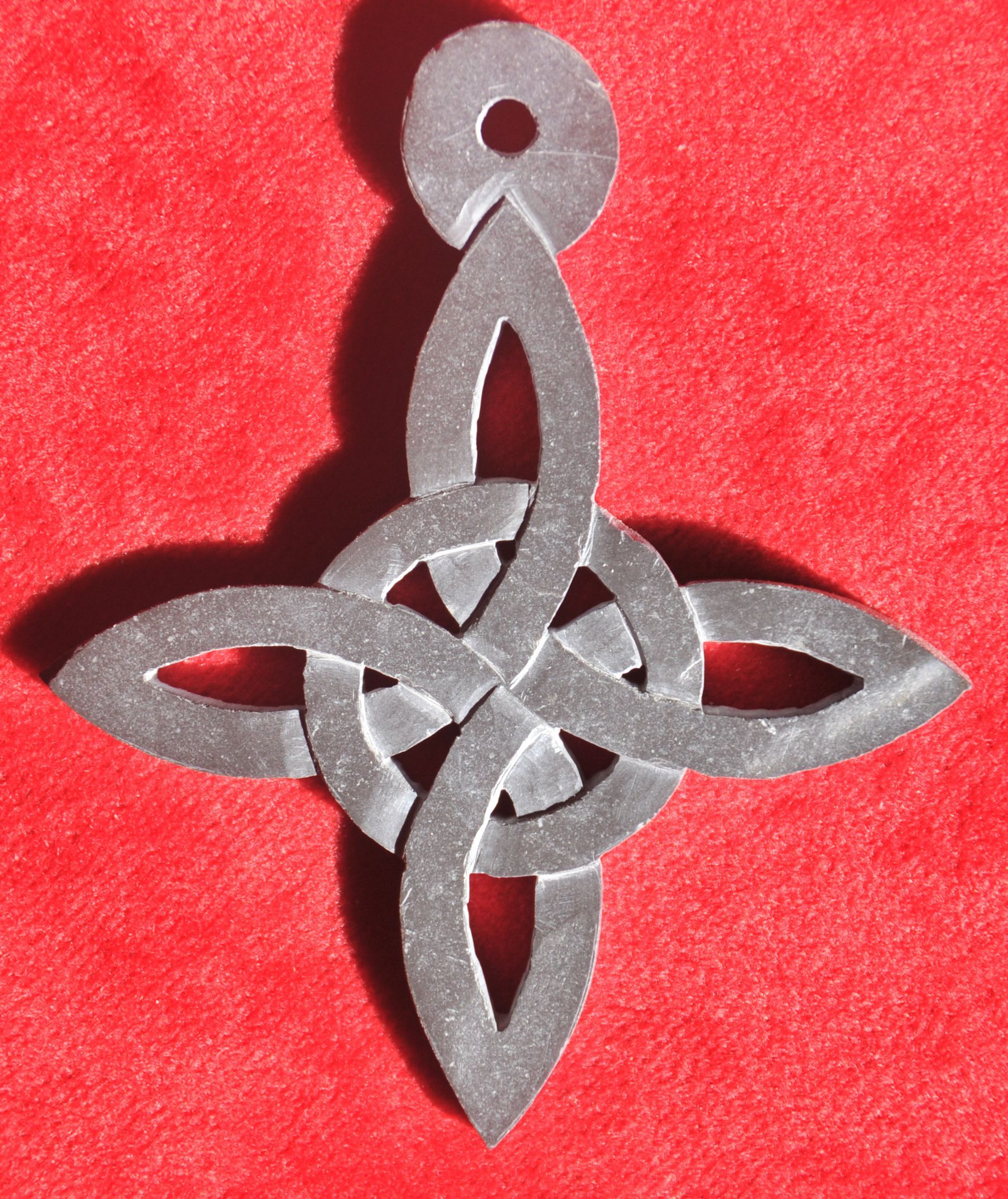 witches know pendant in slate slate witches knot