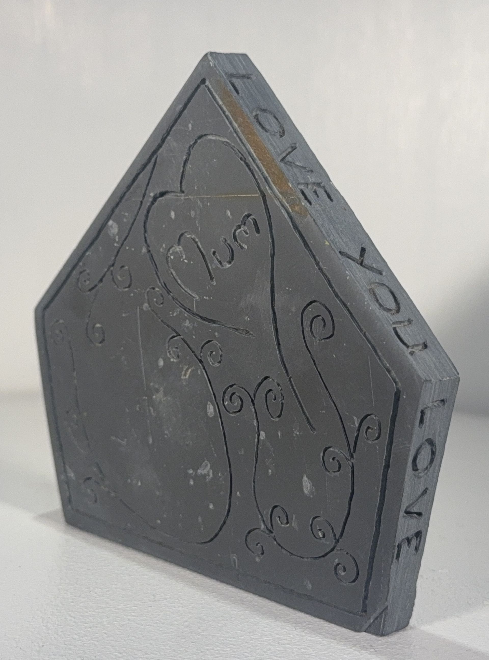 For Mum, Present for Mum, Love you Mum, Love you Mum in stone, Stone Love you Mum, Hand made in Cornwall,
