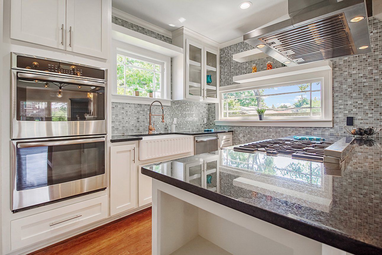 updated remodeled new white kitchen