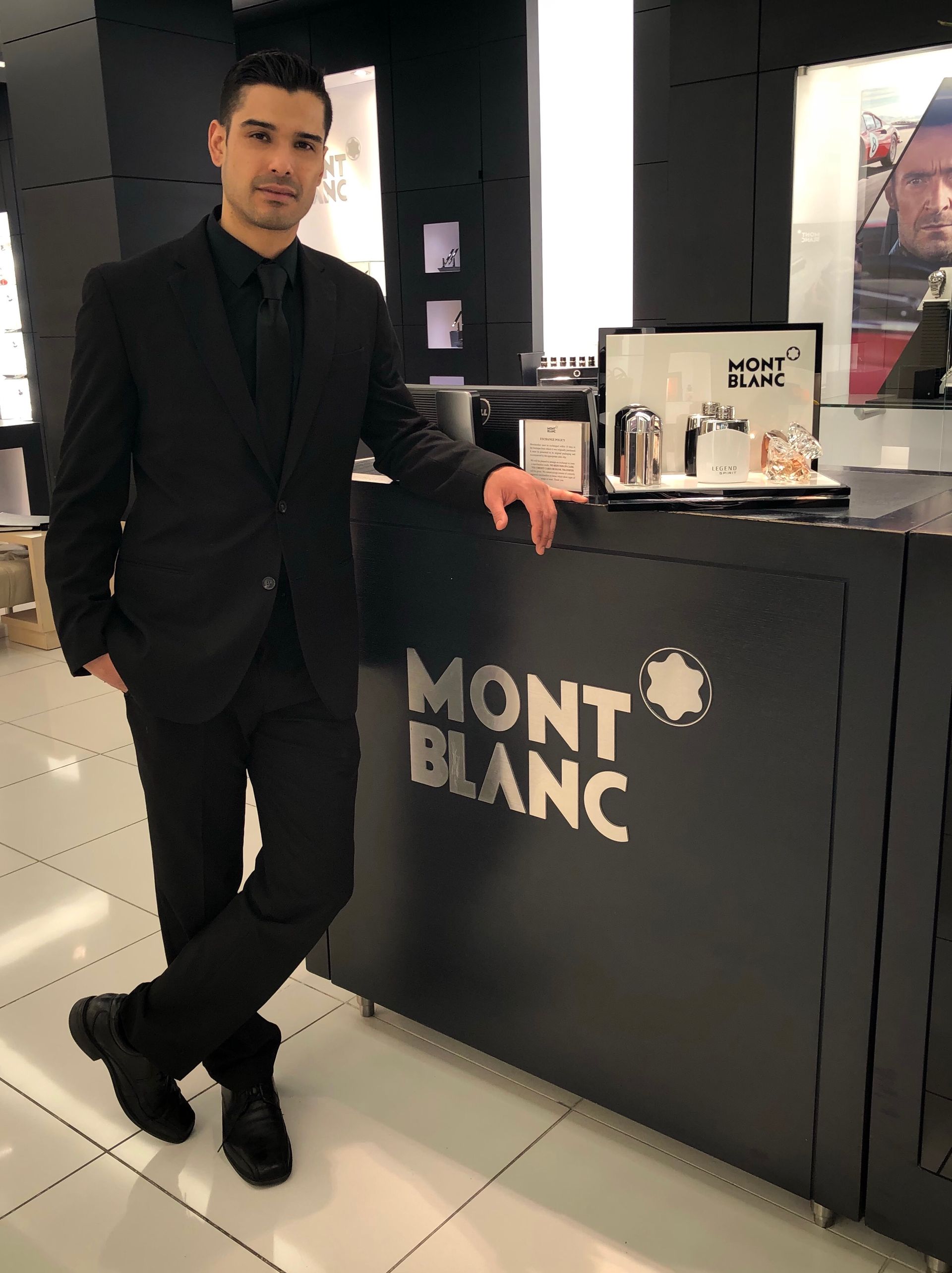 Male model hosting event for Montblanc at the Palazzo Las Vegas.