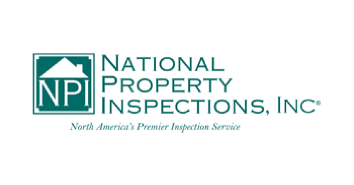 National Property Inspections, Inc. logo with teal house icon and tagline