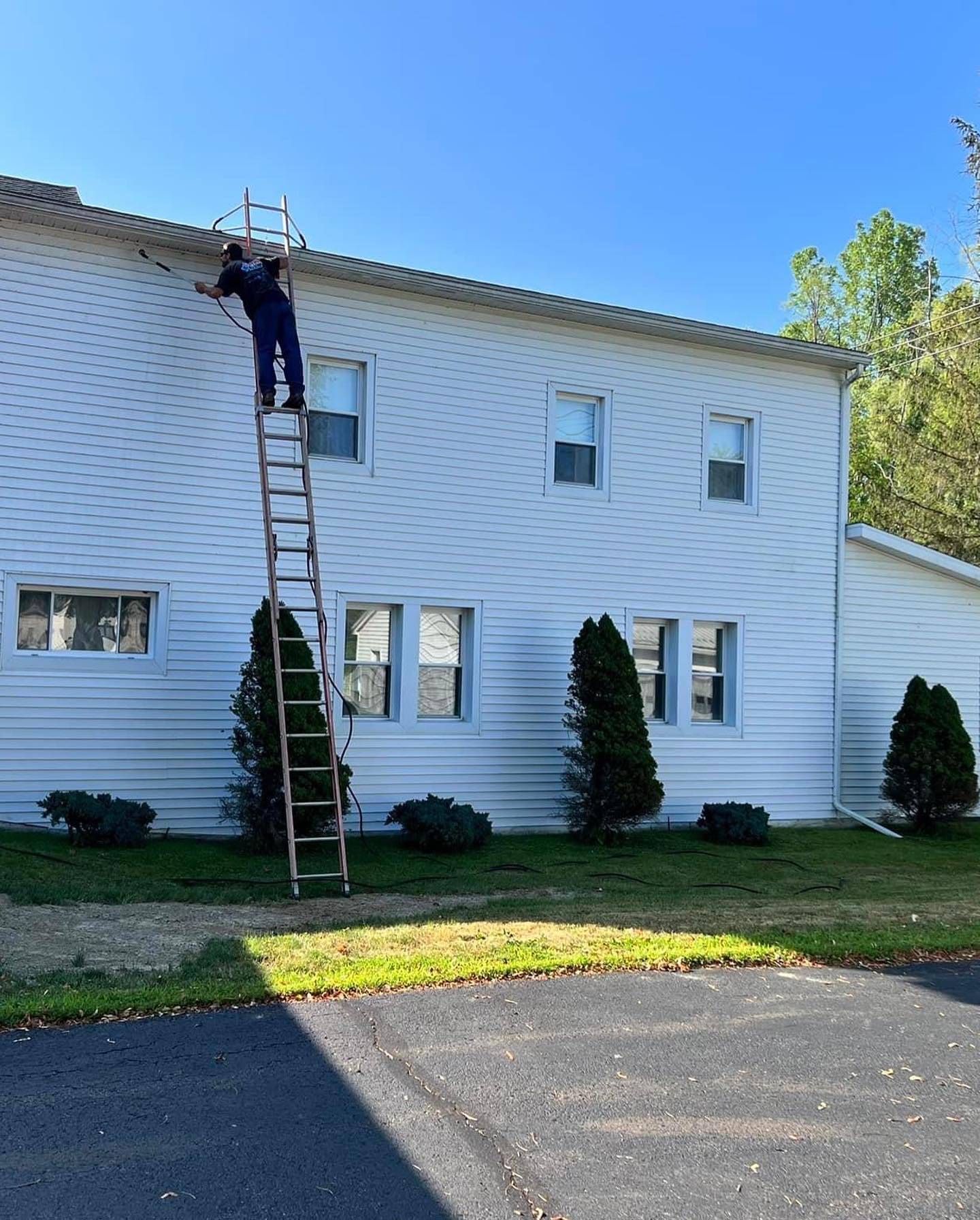 HVAC tech fixing air conditioner