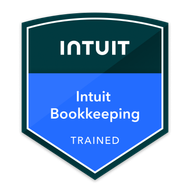 Intuit Bookkeeping Trained badge for Laura Parker of Bookkeep Boss LLC