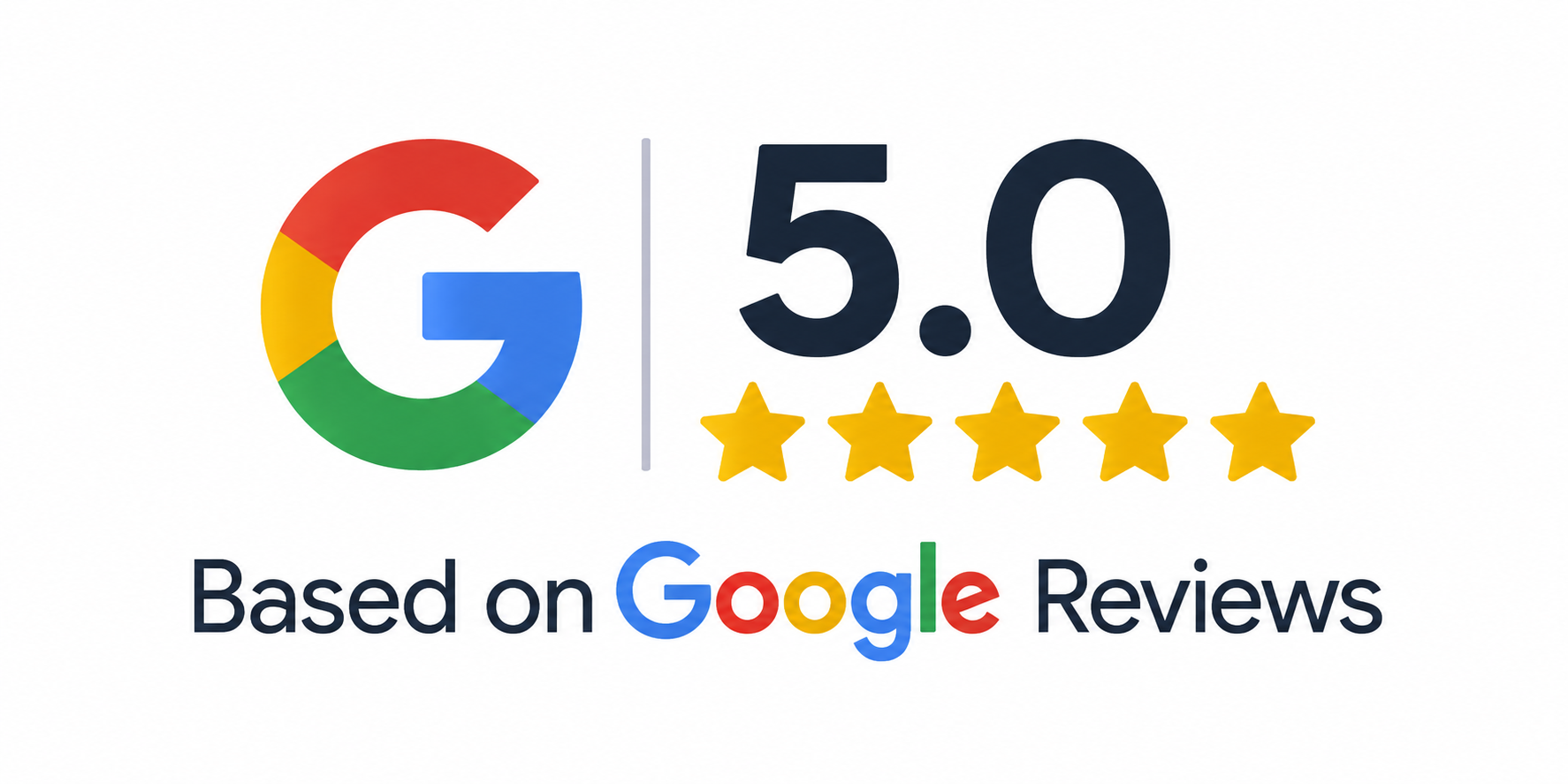 Google 5.0 rating with five stars for Bookkeep Boss client reviews