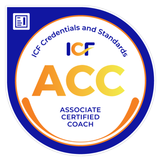 ICF Associate Certified Coach badge:  