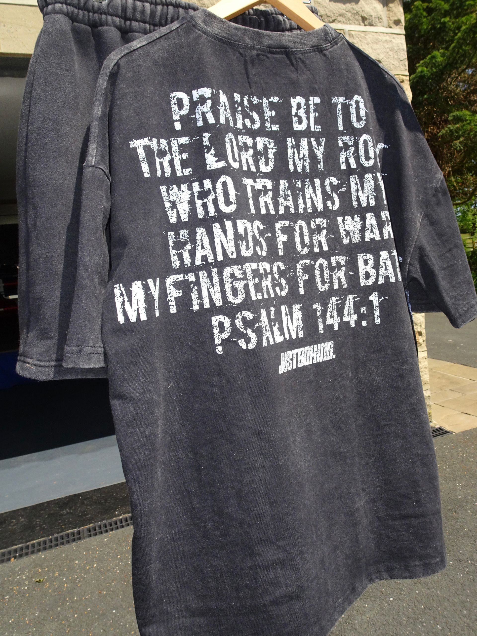 Psalm 144:1 Oversized T-Shirt