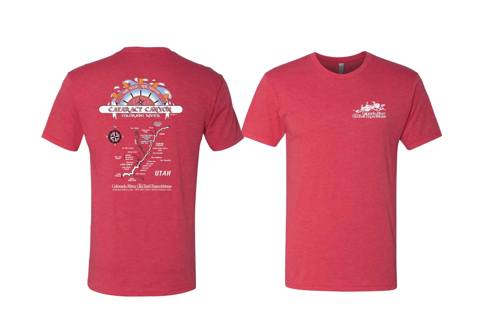 Cataract Canyon Map T-Shirt