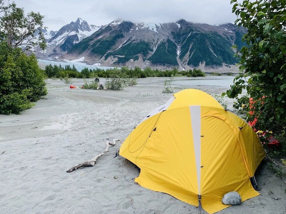 Camp at Walker Glacier.