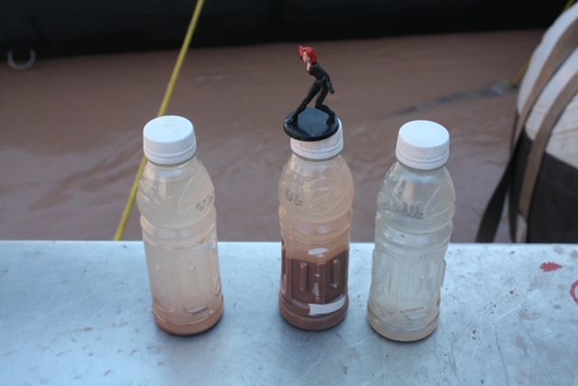 Sediment from Colorado River below Little Colorado River during a flood event. 