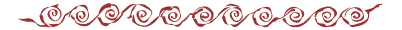 A line of maroon spiral shapes.