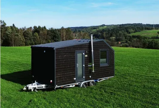 Tiny House Moon met moderne uitstraling en comfortabel wooncomfort op beperkte oppervlakte.