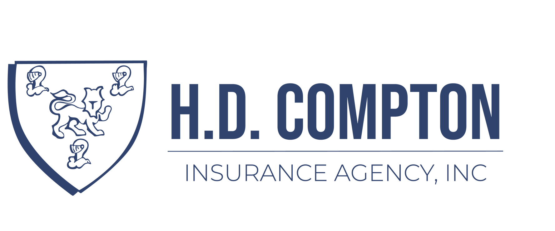 The logo for h.d. compton insurance agency inc