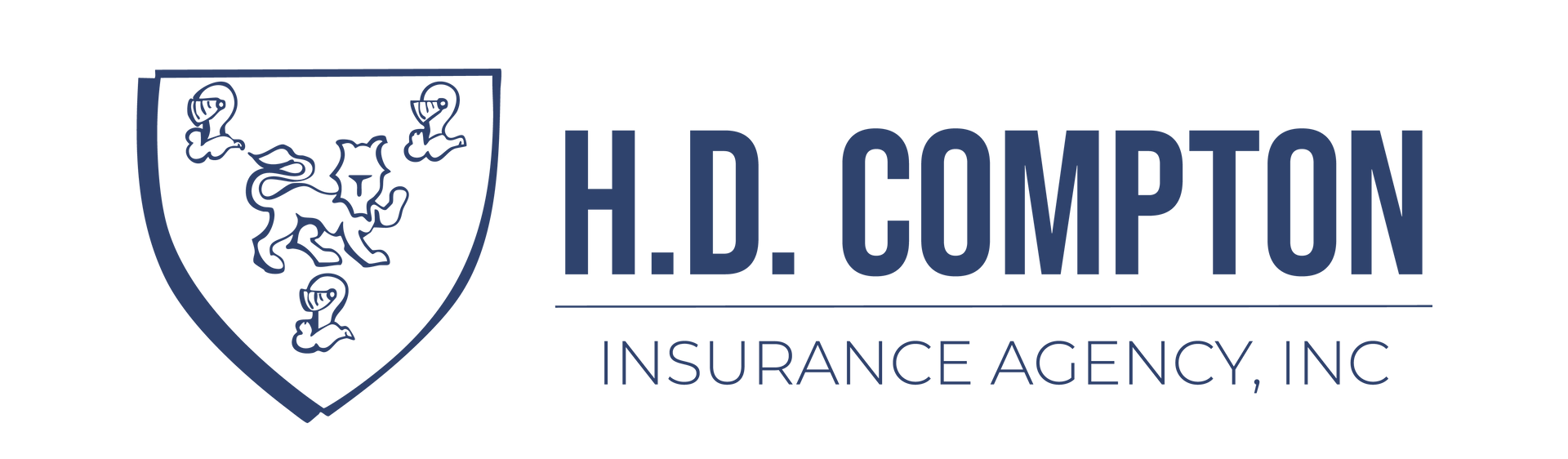 The logo for h.d. compton insurance agency , inc.