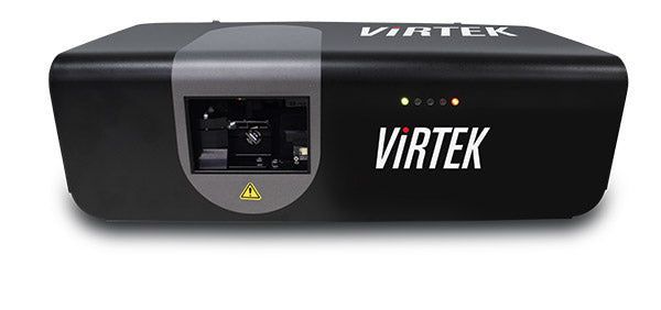 Black Virtek machine with a grey section, labeled 