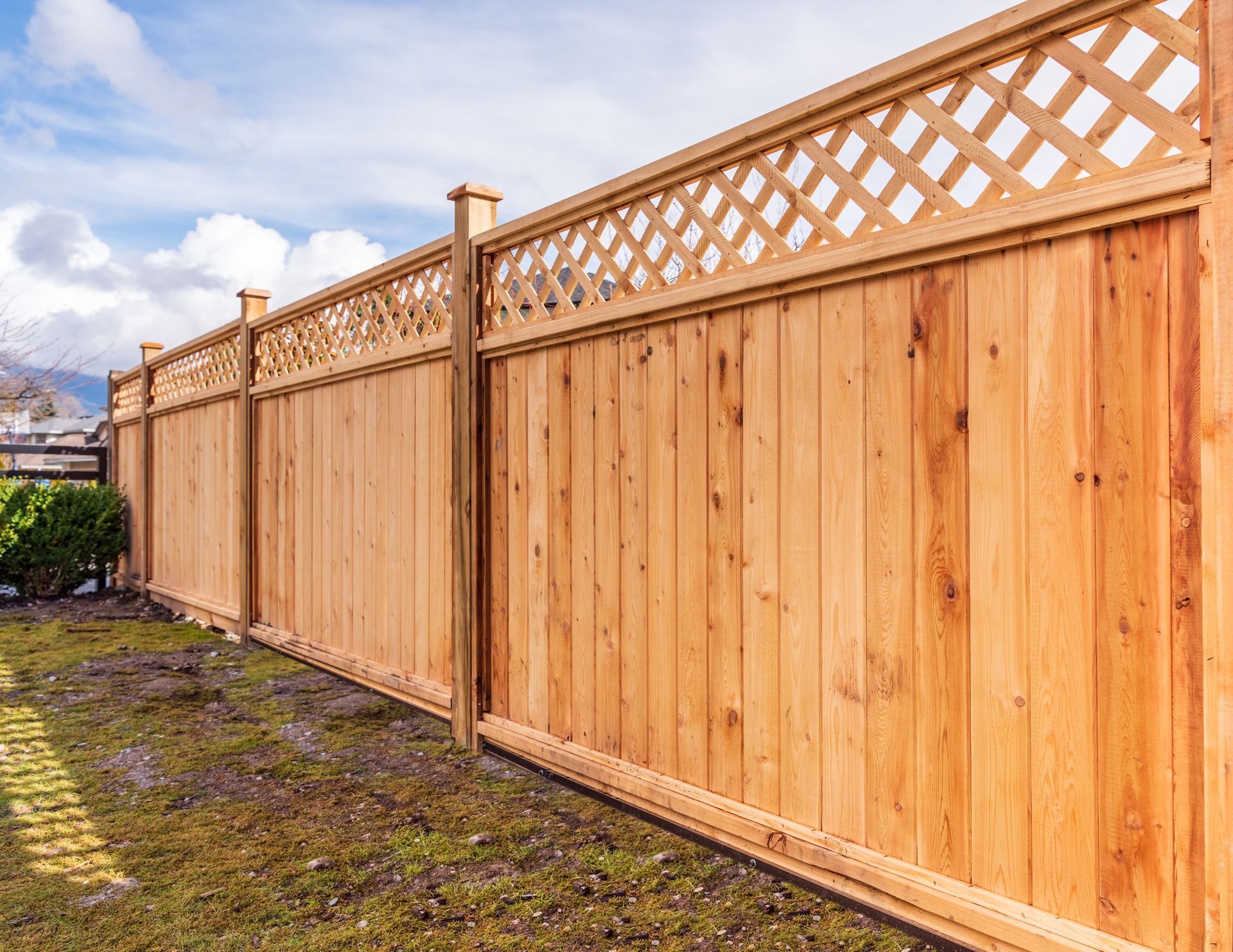 A wood fence installation in Wantage, NJ by CP Fence