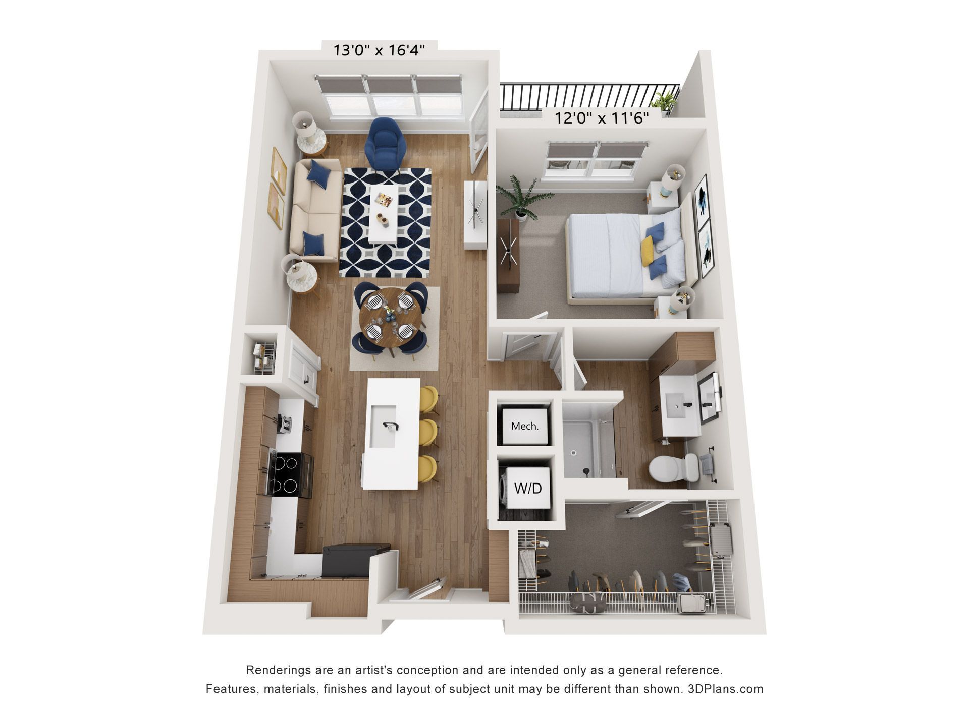 A1 floor plan layout.