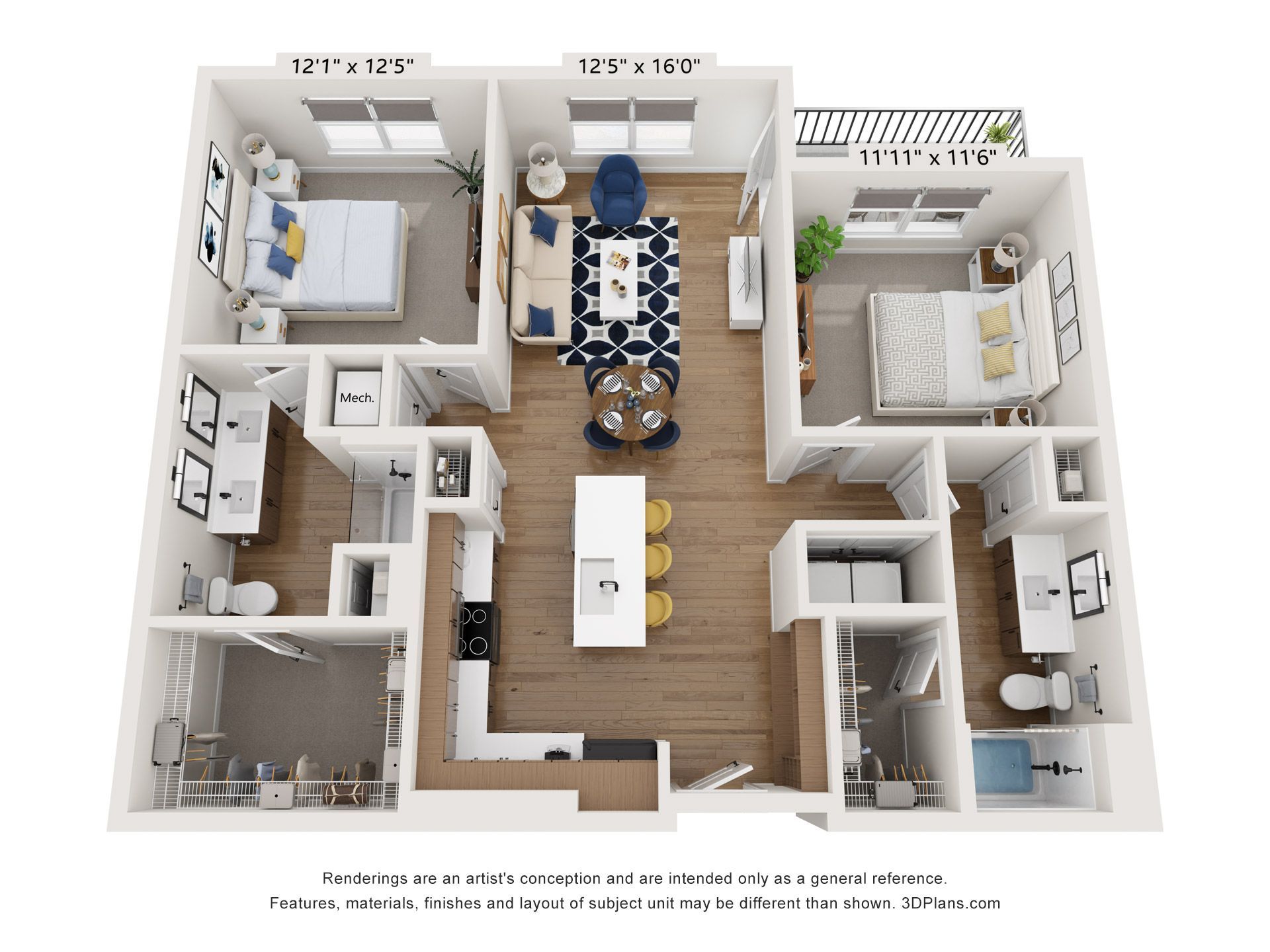 B1 floor plan layout.