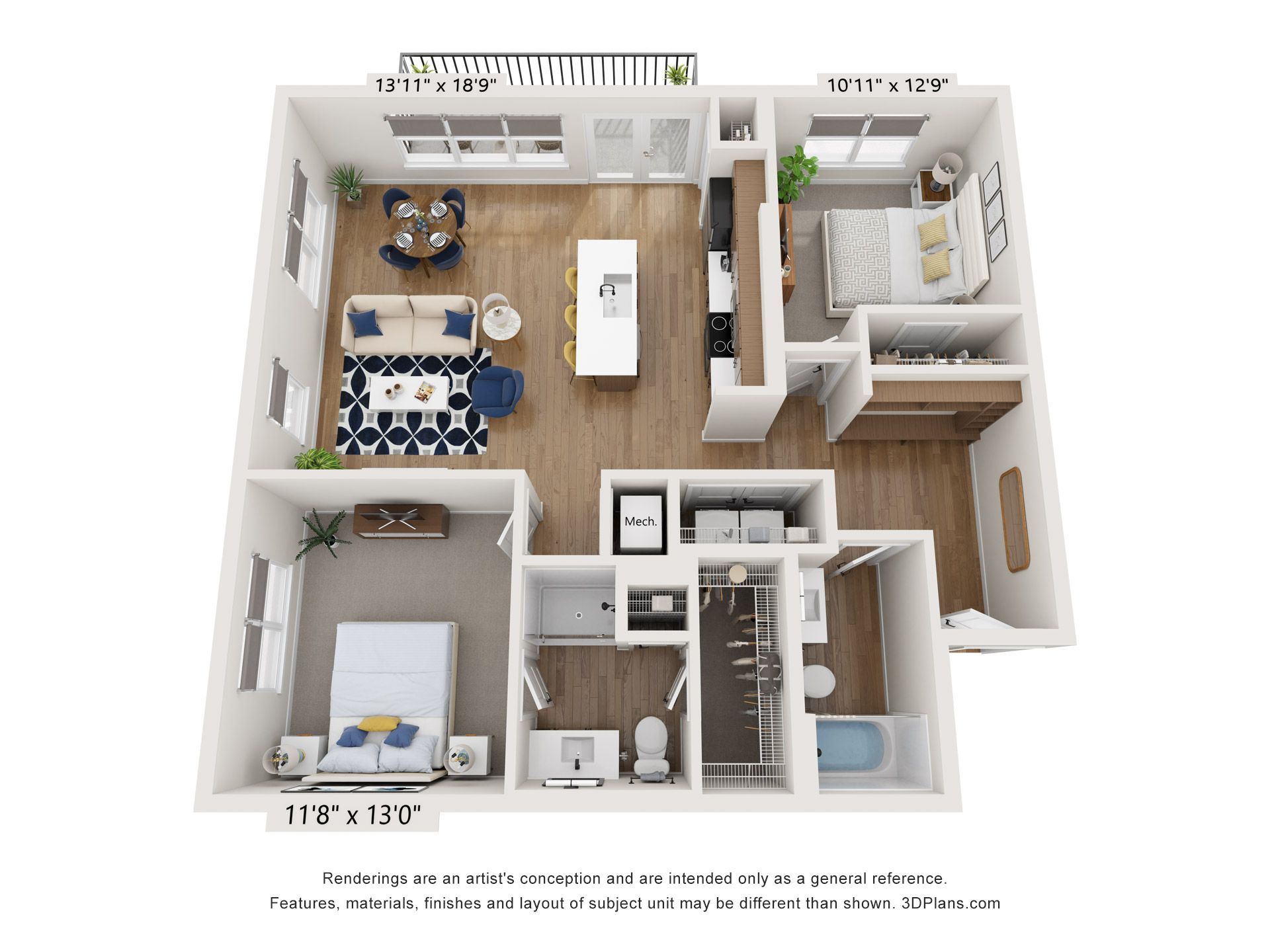 B2 floor plan layout.