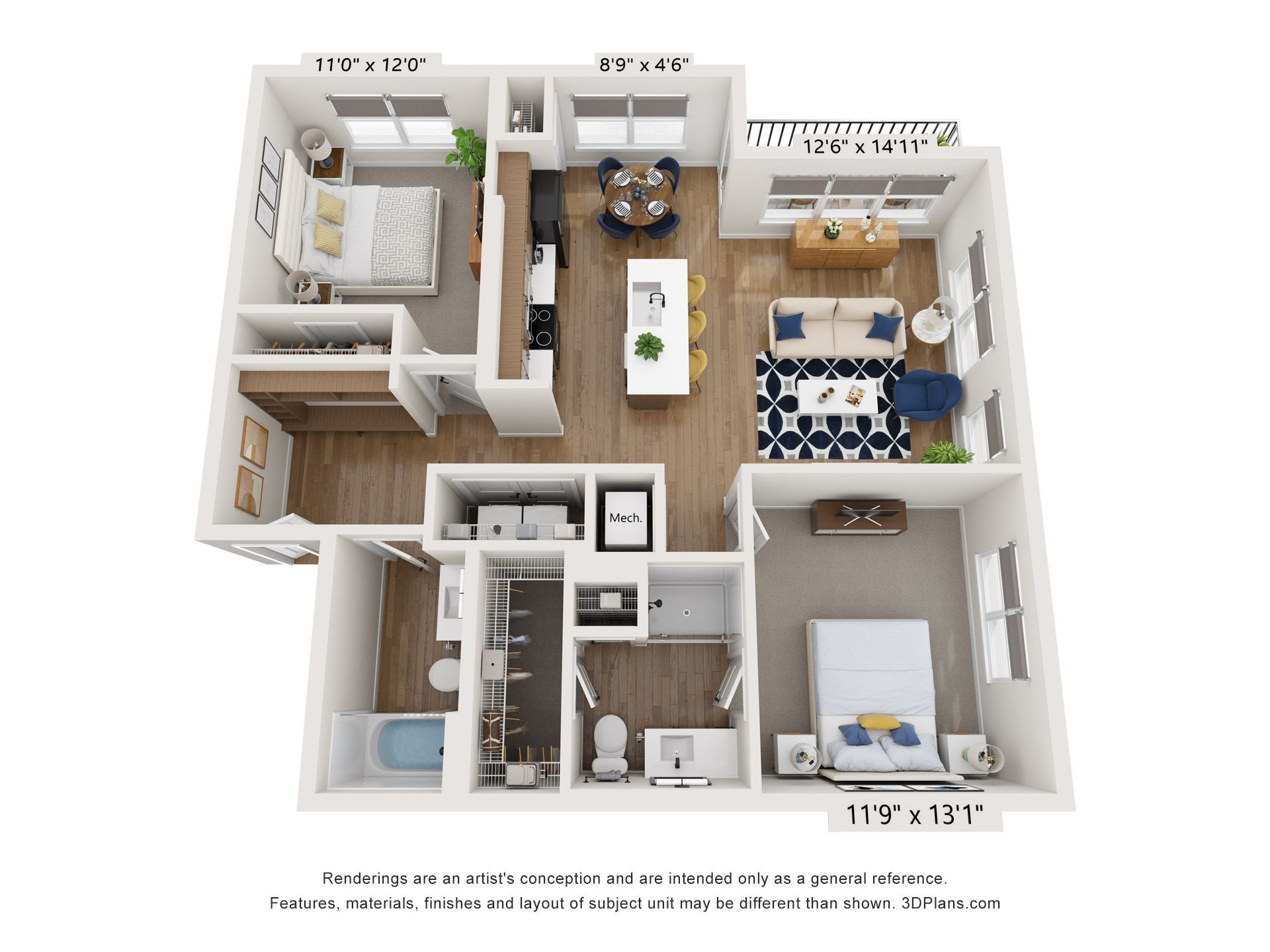 B3 floor plan layout.