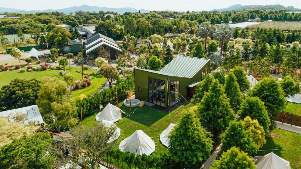 Camping and glamping area at Mirage Festival Taiwan in Miaoli