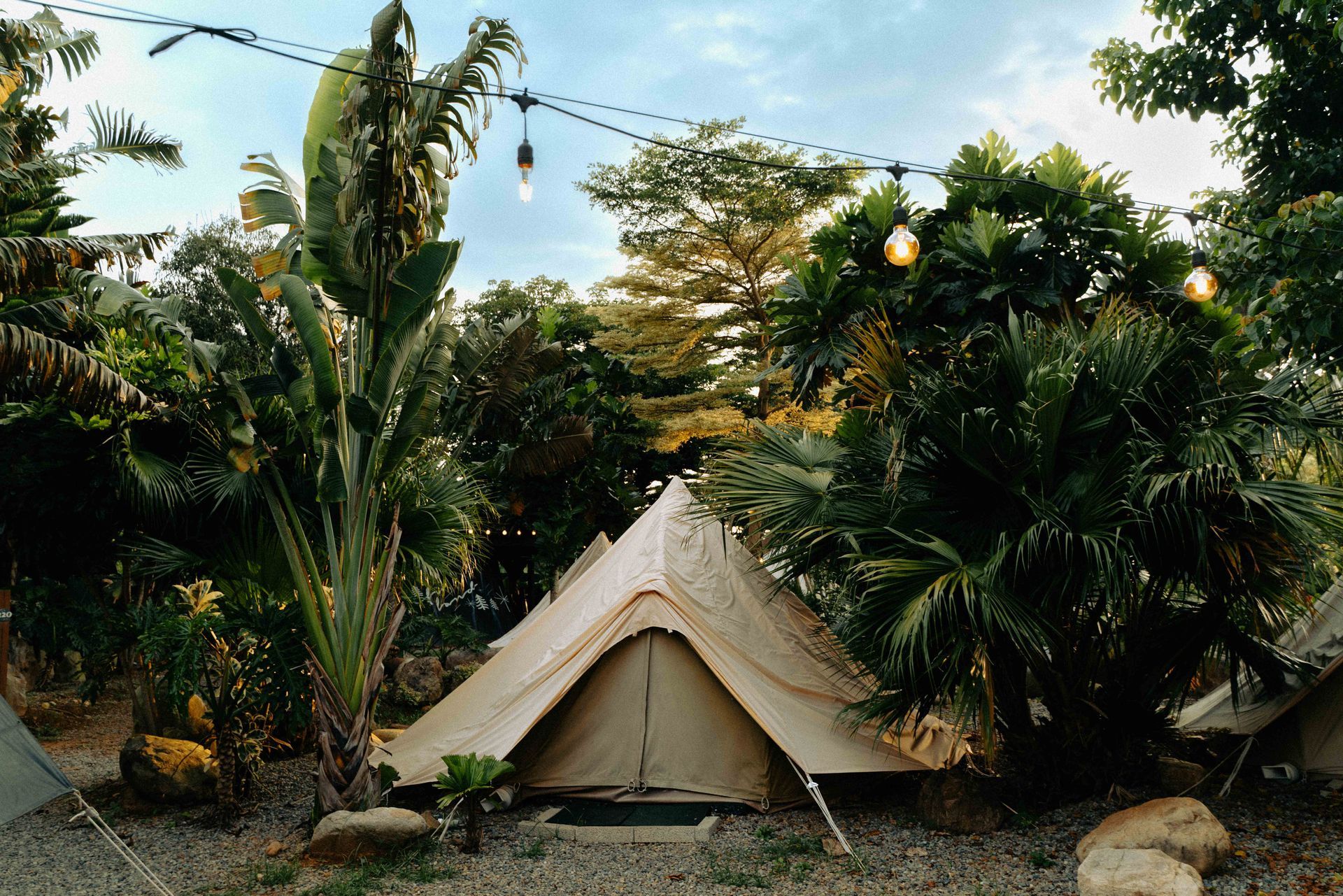 Camping and glamping area at Mirage Festival Taiwan in Miaoli
