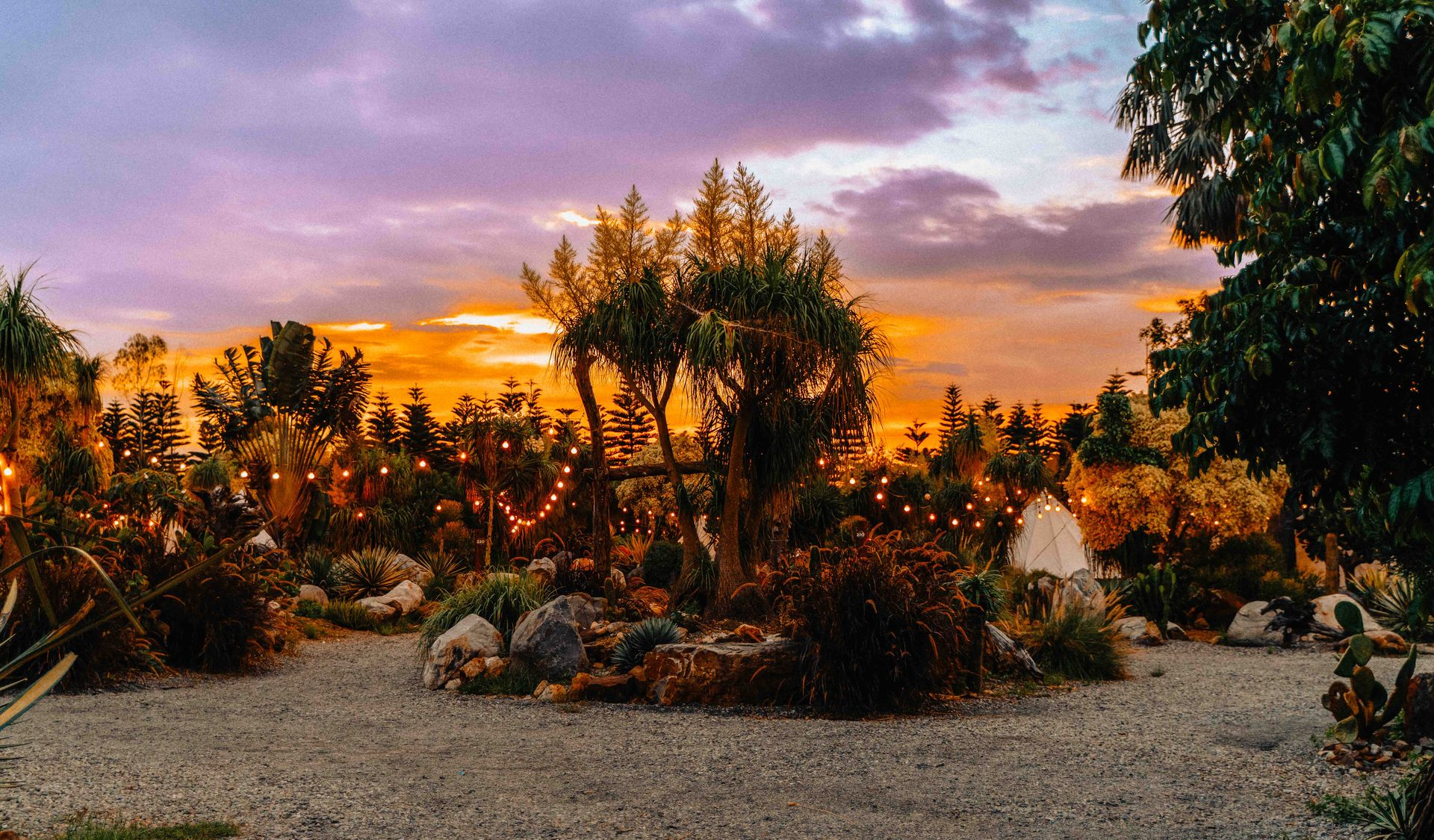 Camping and glamping area at Mirage Festival Taiwan in Miaoli