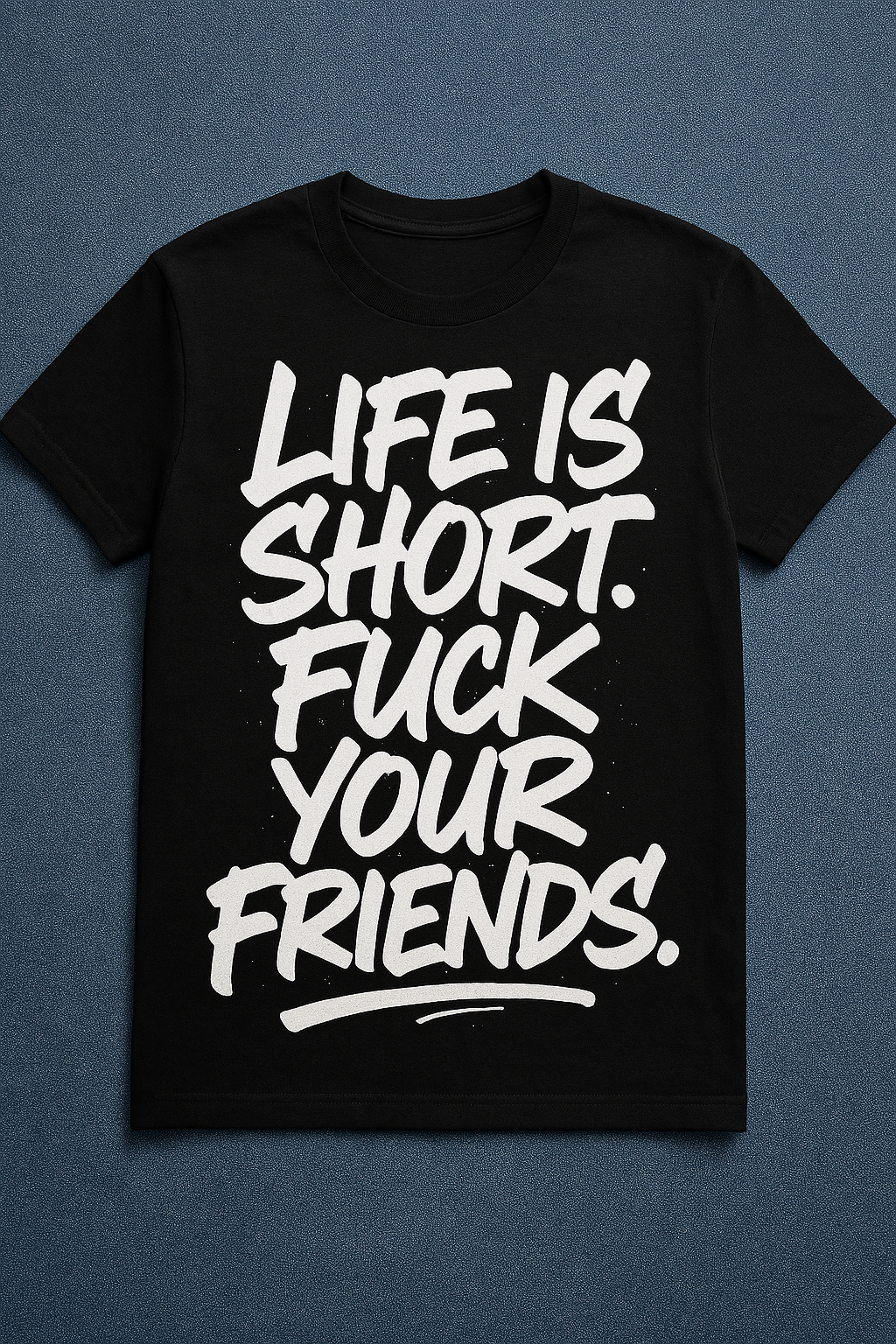life is short graphic tee