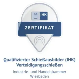 IHK-Zertifikat Verteidigungsschießausbilder