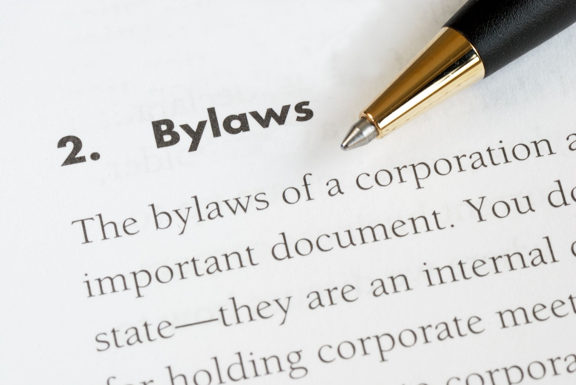 what are bylaws
