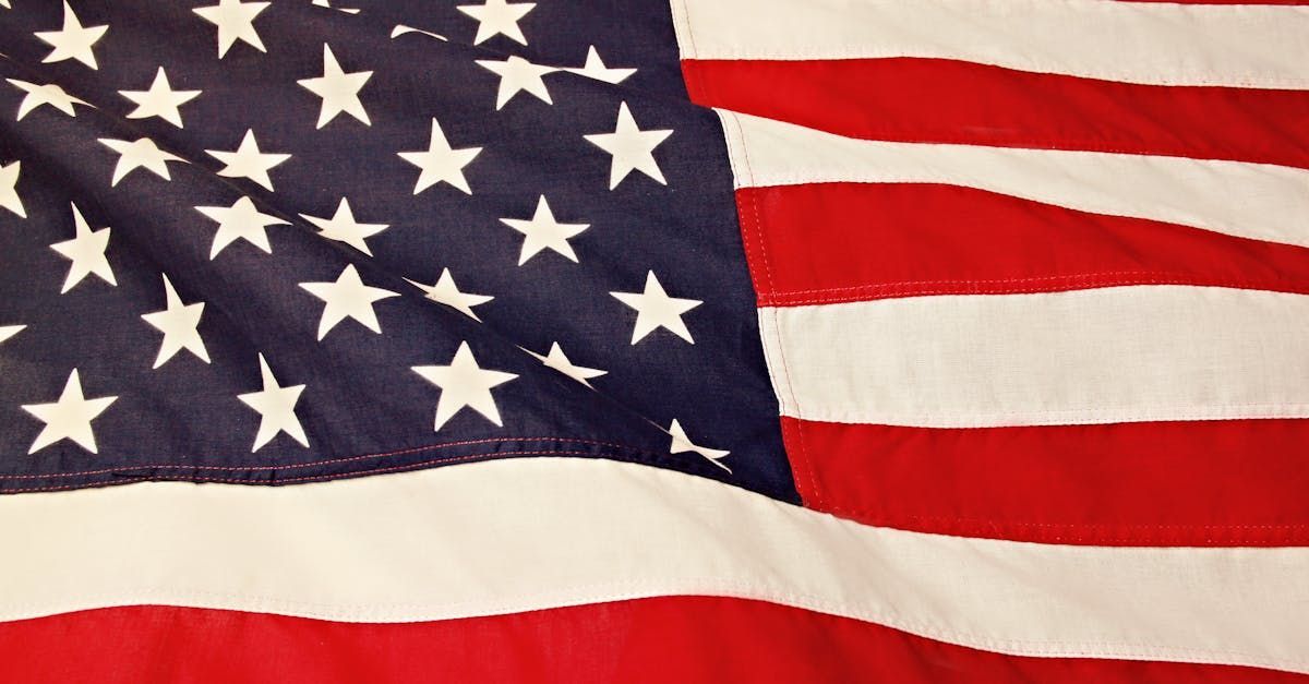 A close up of an american flag with stars and stripes